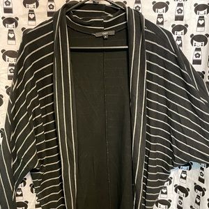 Barely Worn Tart Black and White stripped Cardigan